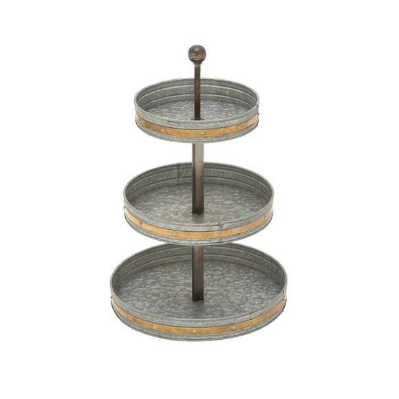 The Gray Barn Jartop Galvanize 3-Tier Tray - Picture 4 of 4